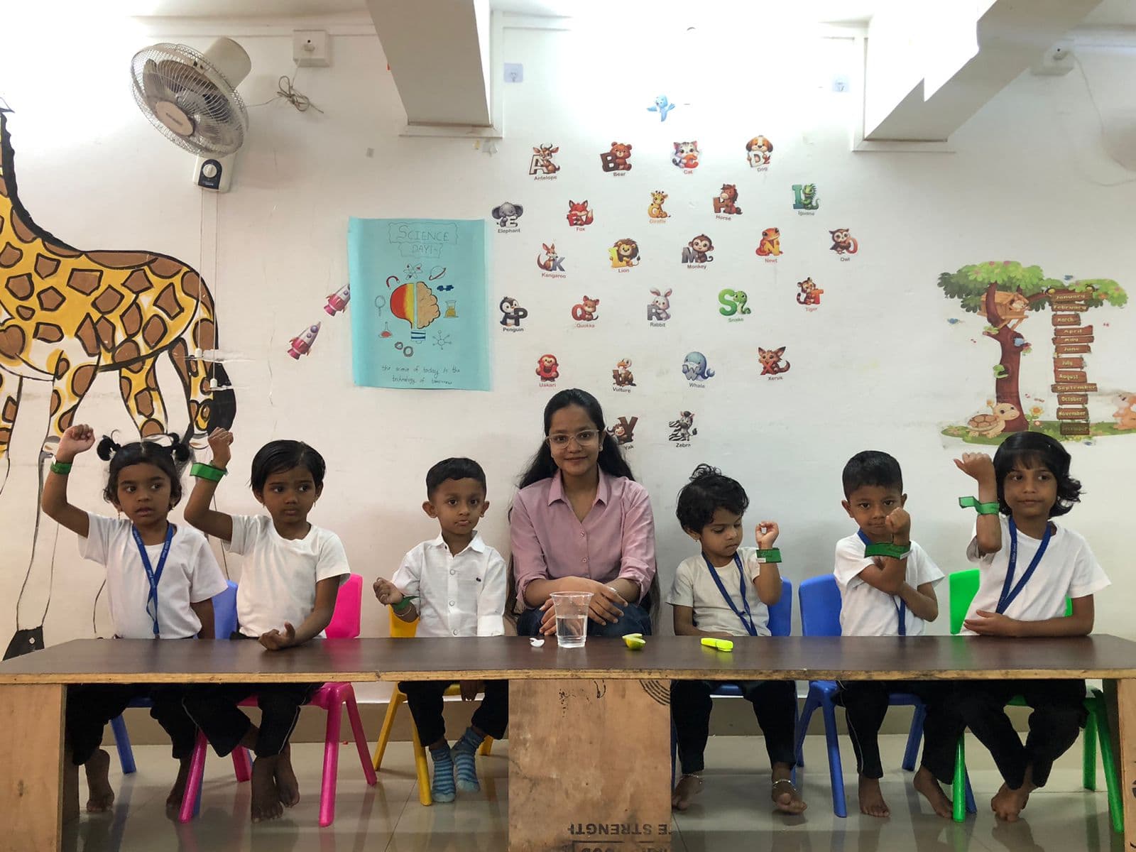 Science day activity with Little Feet's Pre School children