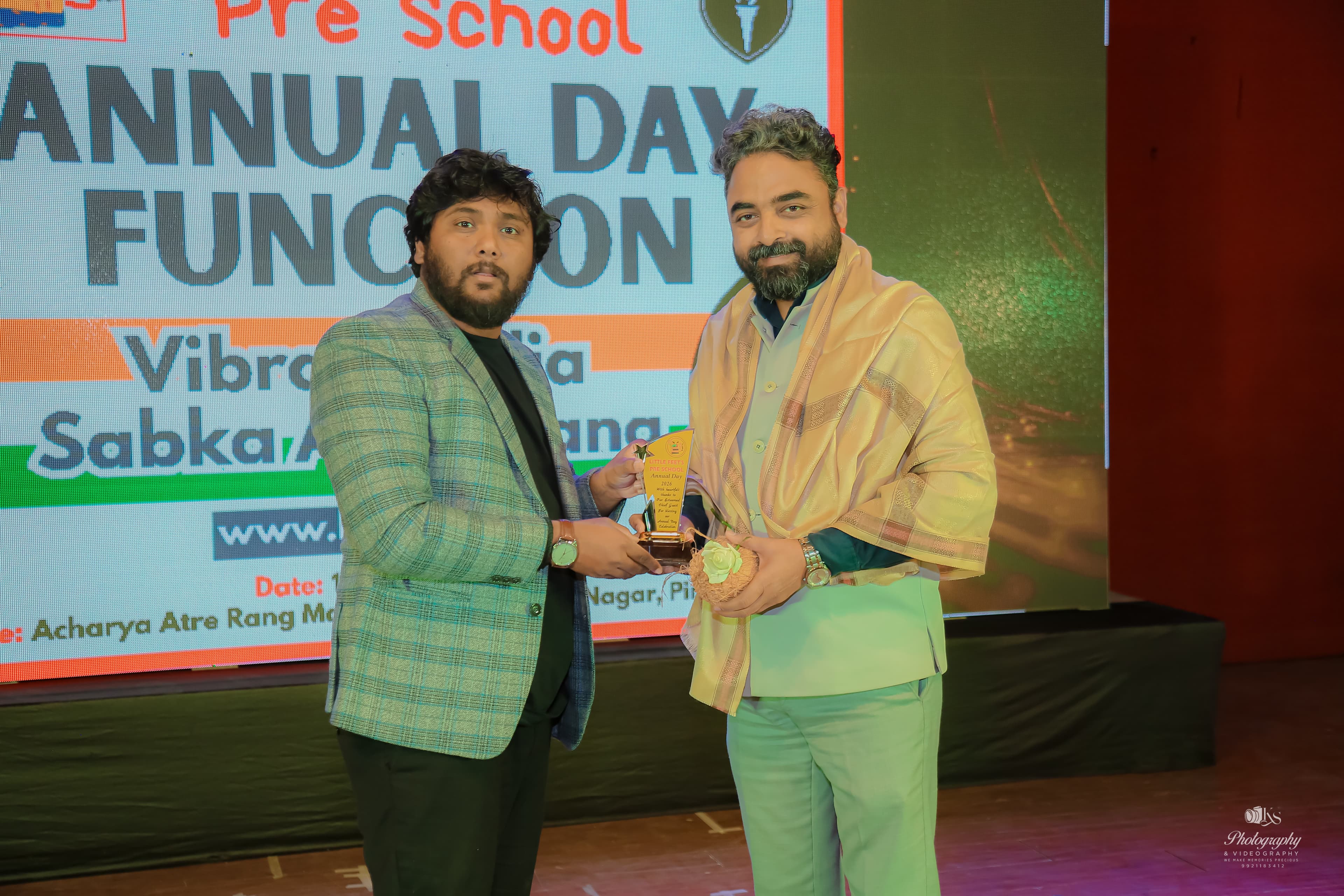 Award ceremony at Little Feet's Pre School Annual Day
