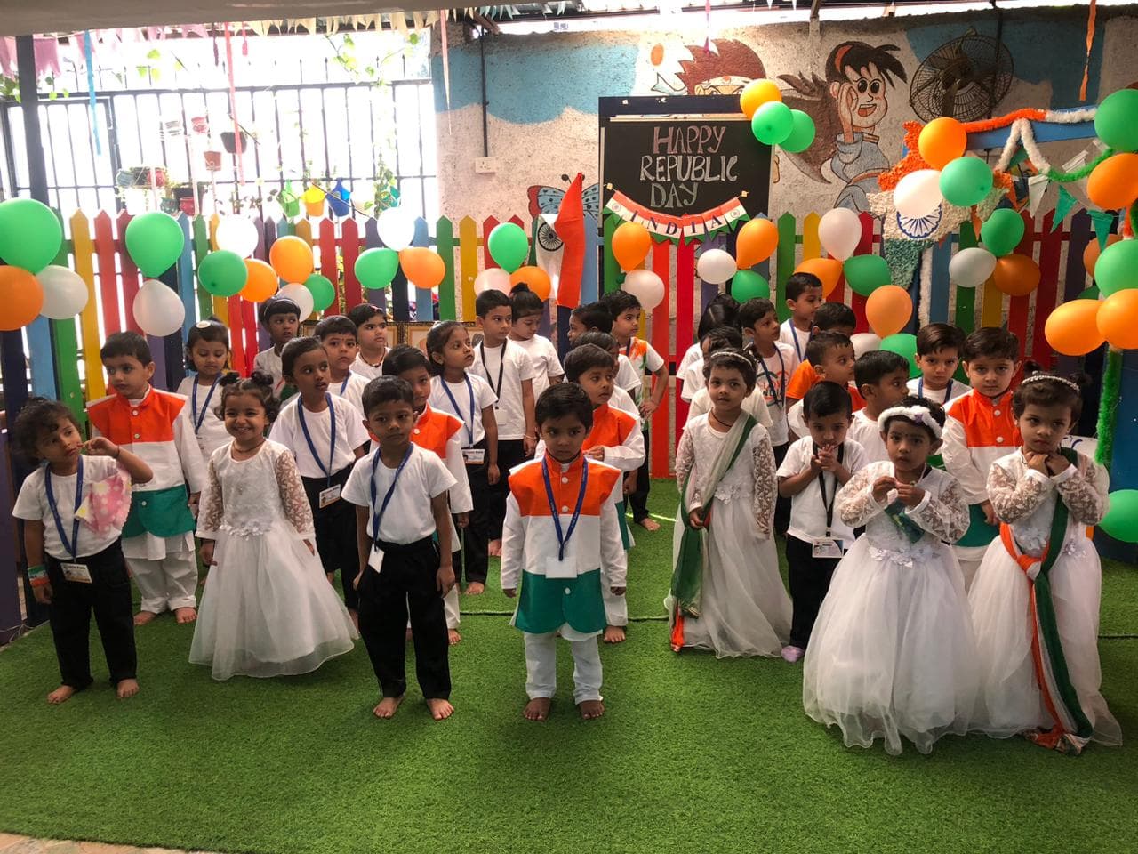Republic Day celebration at Little Feet's Pre School